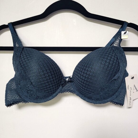 Carrie Amber Intimates Pond/Rose Floral Padded Underwire Bra Women’s Size 36C - Picture 1 of 10